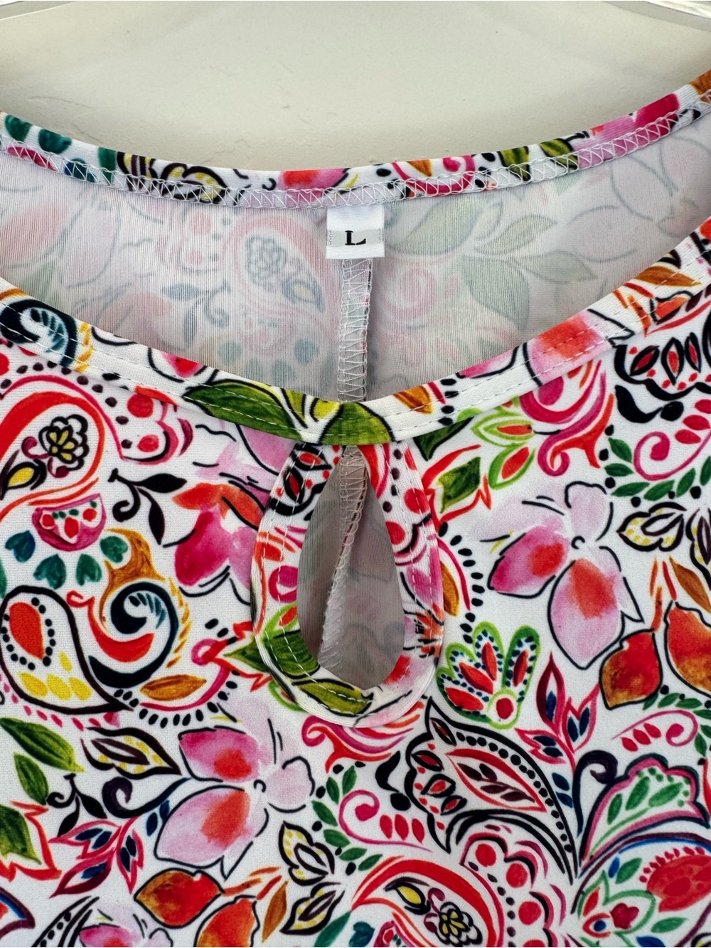 Nuu Muu Sleeveless Floral Midi Dress in Pink White Green - Summer - Picture 3 of 10